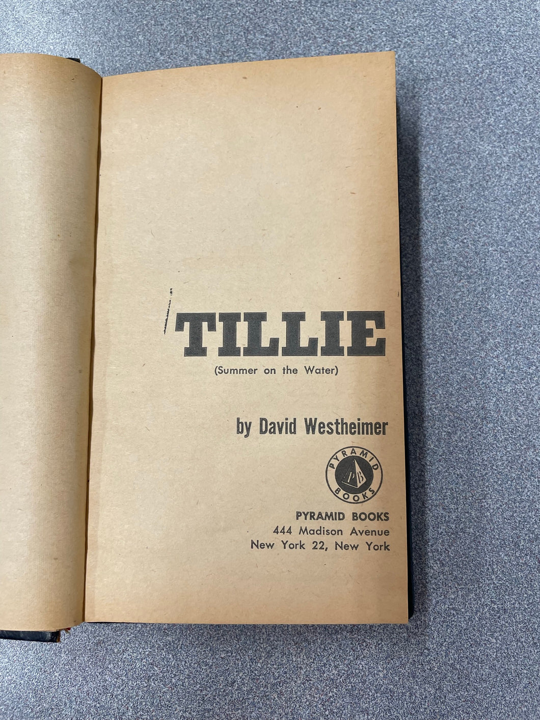 Westheimer, David Tillie (Summer on the Water) [1956] CL 5/23