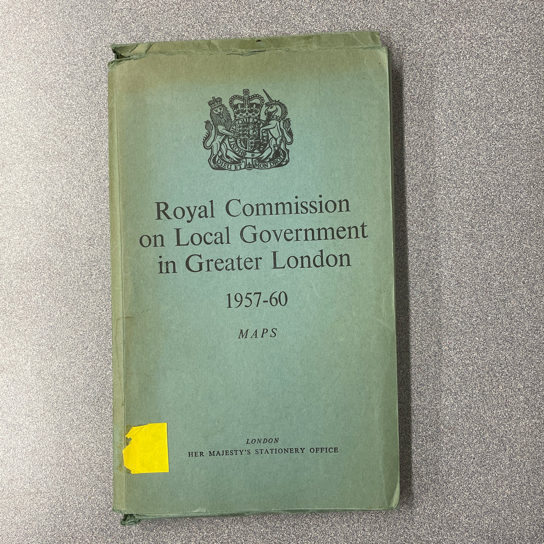 Royal Commission on Local Government in Greater London, 1957-60, Maps [1960] CC 4/24