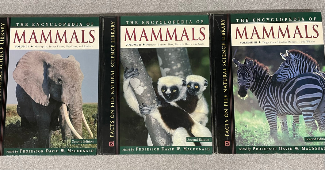 The Encyclopedia of Mammals, Second Edition, MacDonald, David W. Editor [2006] SN 7/23