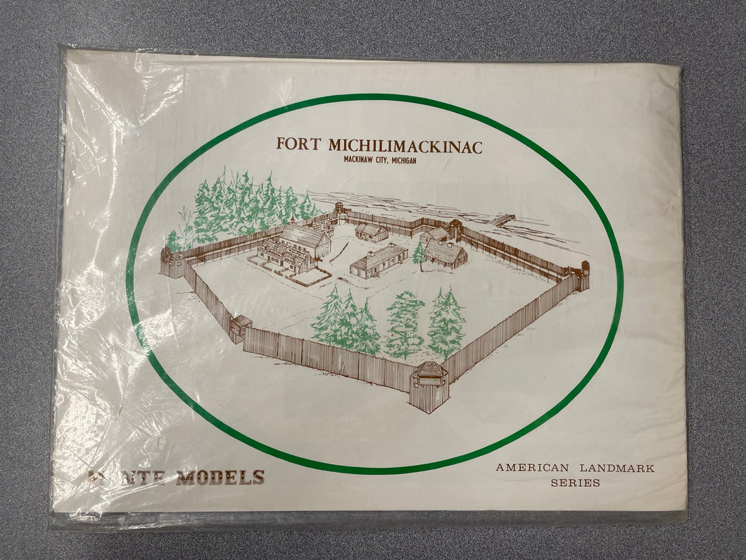 Scale Model of Fort Michilimackinac, Mackinaw City, Michigan (Monte Models American Landmark Series) [1972] ML 9/23