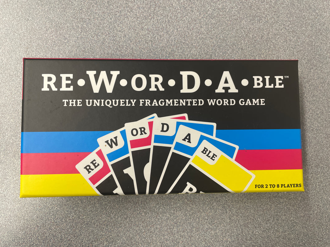 GAME:  RE*W*OR*D*A*BLE: The Uniquely Fragmented Word Game [2017] CG 4/24
