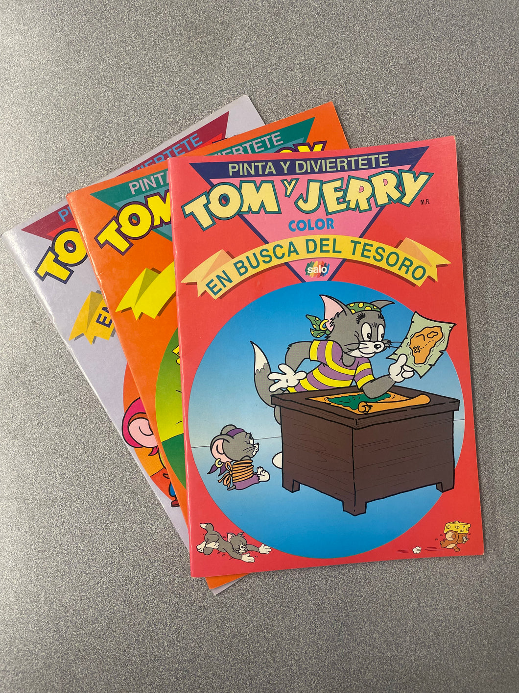 Pinta Y Diviertete Tom y Jerry Color 3 Book Set [1993] CPS 7/25