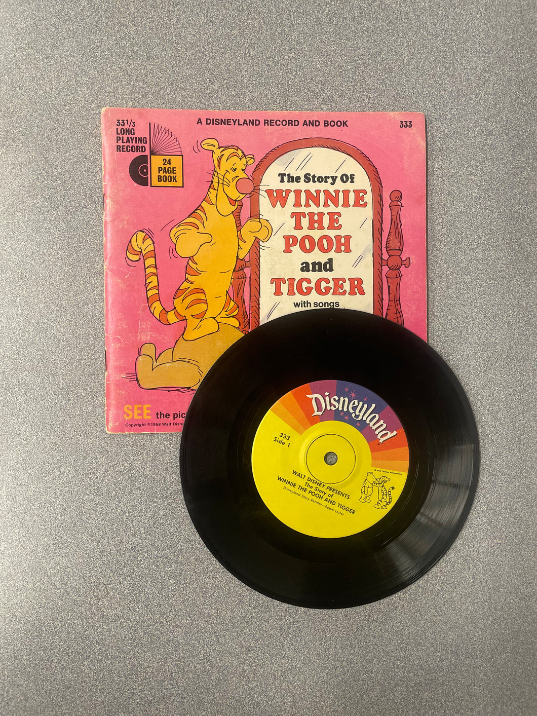 (CP) The Story of Winnie the Pooh and Tigger with Songs, A Disneyland Record and Book [1968] 8/25