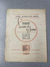 Load image into Gallery viewer, The Siren&#39;s Song, Bolton, Bolton, Guy and P. F. Wodehouse [1907] MU 8/24
