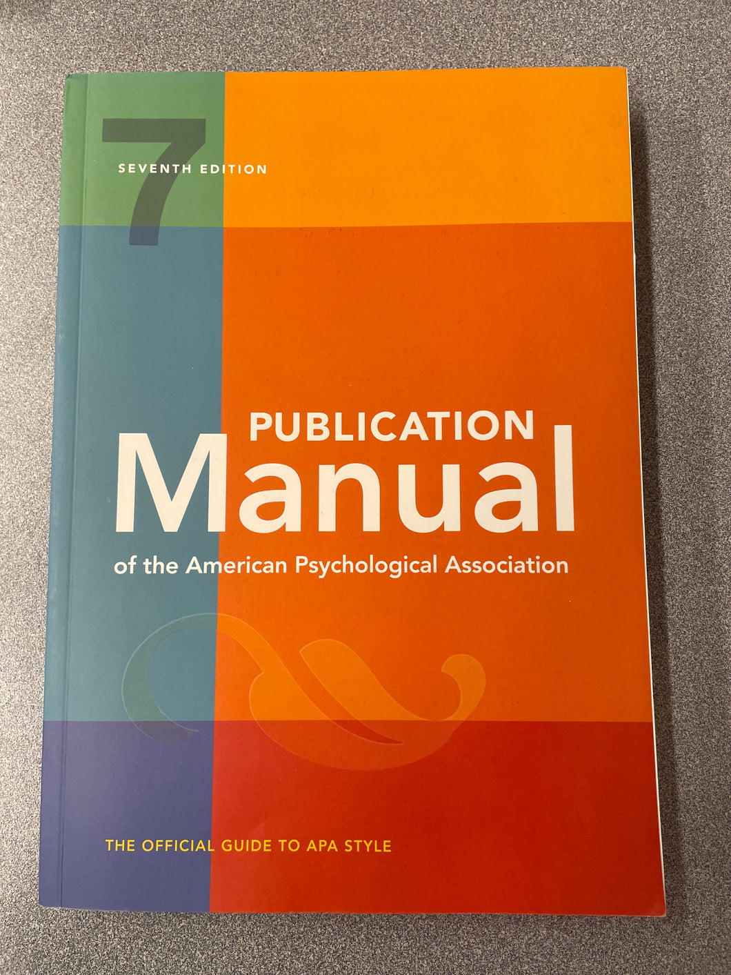 PS  Publication Manual of the American Psychological  Association, 7th Edition [2020] N 1/25