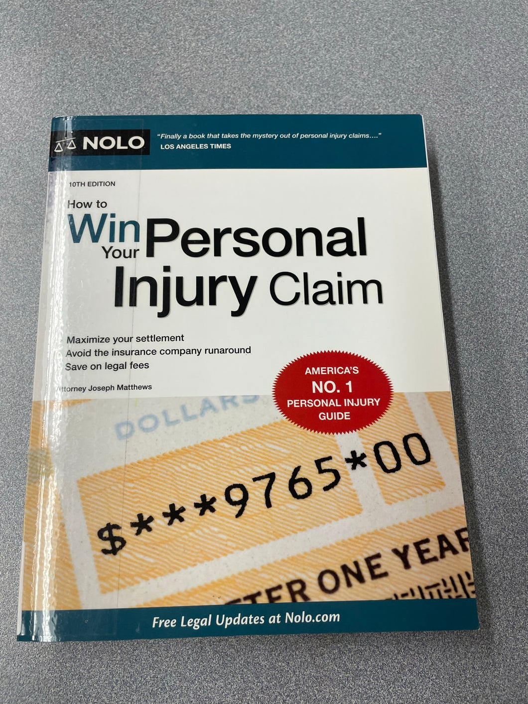 How To Win Your Personal Injury Claim, Matthews, Joseph [2018] LAW 10/22