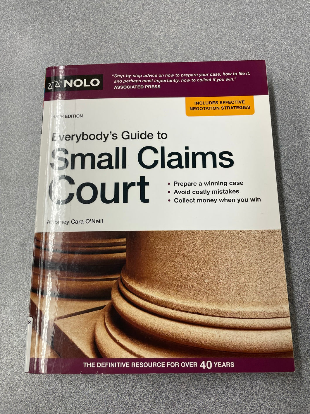 Everybody's Guide to Small Claims Court: Prepare a Winning Case, Avoid Costly Mistakes, Collect Money When You Win, O'Neill, Cara [2020] LAW 10/22