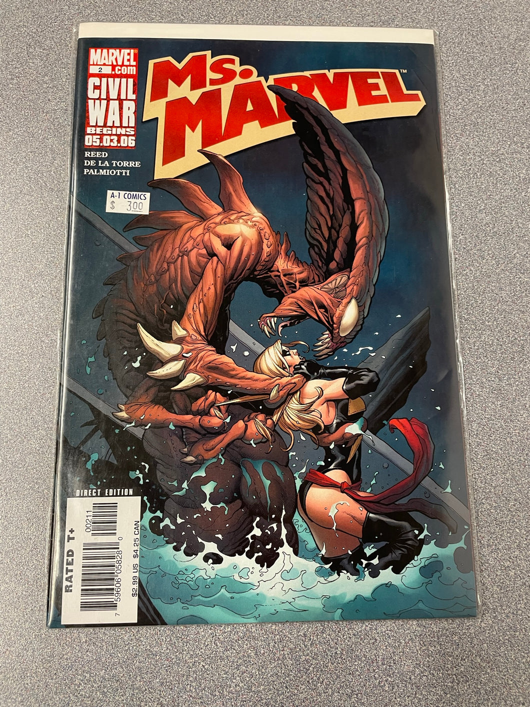 Ms. Marvel # 2: Civil War Begins 05.03.06:  Reed, Brian [2006] GN 1/23