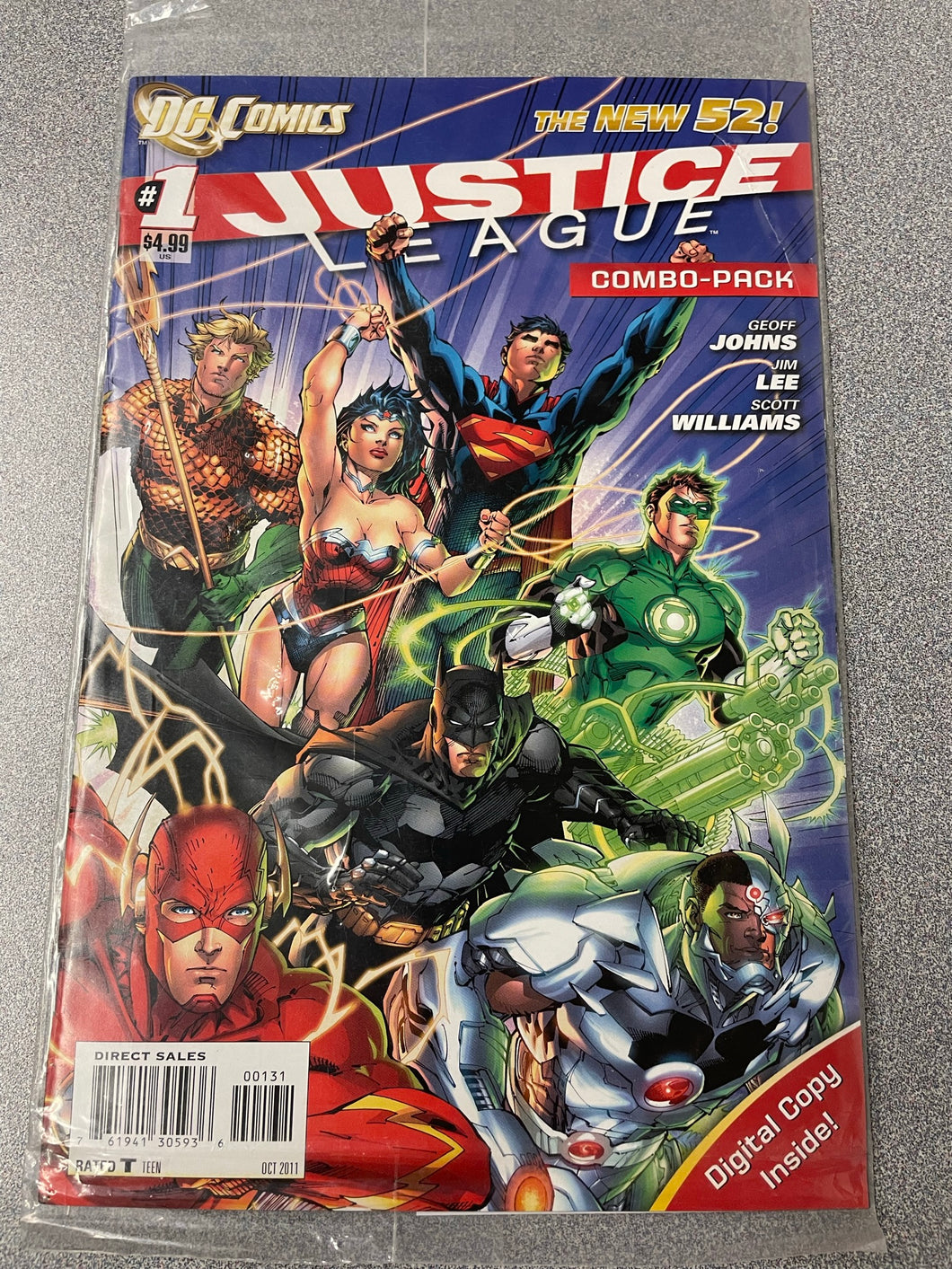 DC Comics The New 52! Justice League #1 Combo-Pack, Johns, Geoff et al., [Oct, 2011] GN 1/23