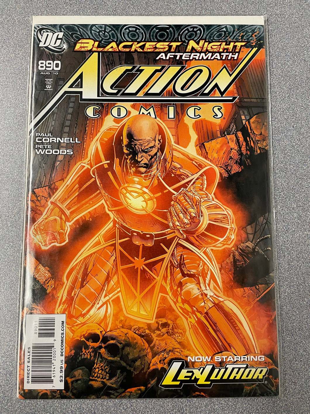 DC Comic Action Comics #890: Blackest Night Aftermath, Cornell, Paul and Pete Woods [August 2010] GN 1/23