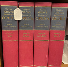 Load image into Gallery viewer, The New Grove Dictionary of OPERA, 4 Volume Set, Stanley Sadie, ed., [1992] SS 2/23
