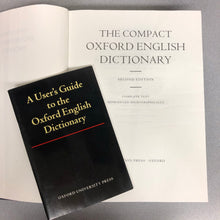 Load image into Gallery viewer, The Compact Edition of the Oxford English Dictionary Second Edition, single volume, Oxford University Press [1994] SS
