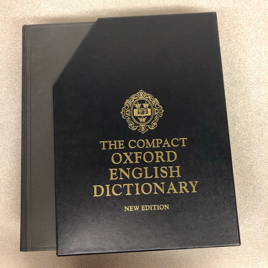 The Compact Edition of the Oxford English Dictionary Second Edition, single volume, Oxford University Press [1994] SS